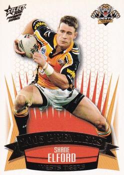2005 Select Premiers Wests Tigers #PC4 Shane Elford Front